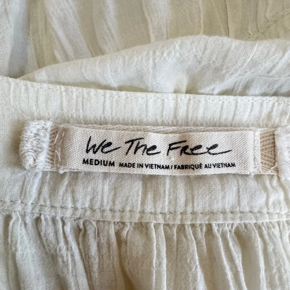 FREE PEOPLE We The Free Sea To Shore Top in Ivory